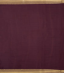 Orange Woven Mysore Silk Saree With Contrast Zari Border-MS3786