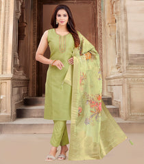 Lime Green Festive Kurta Set-RC5498