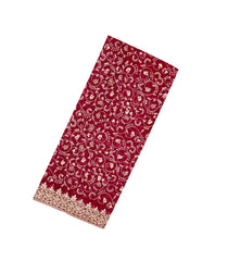 Pink Woven Net Saree With Embroidered Floral Motifs-EN1874