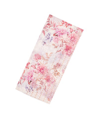Off White Printed Tussar Silk Saree With Floral Motifs-TU3696