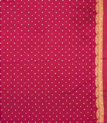 Magenta Woven Dupion Silk Saree With Buttas & Meena Borders-DS0591