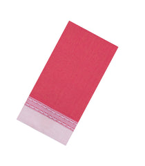 Peach Woven Bengal Cotton Saree With Contrast Border-BG1735