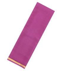 Pink Woven Mysore Silk Saree With Zari Border-MS3683
