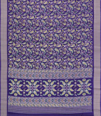 Violet Printed Synthetic Dola Silk Saree With Zari Border-BL5728