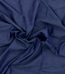 Steel Blue Woven Chirala Cotton Saree With Narayanapet Border-CR1472