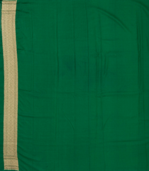 Magenta Handloom Banarasi Silk Saree With Green Border-BE1248
