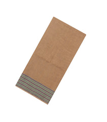 Biege Woven Tussar Silk Saree With Checks-TU3288