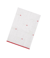 White Woven Linen Saree With Buttas -LI0728