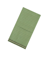 Cardamom Green Woven Tussar Silk Saree With Dotted Stripes-TU3481