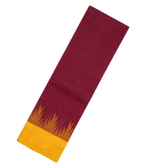 Crimson Handloom Rasipuram Cotton Saree With Contrast Silk Border-RA2381