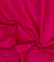 Hot Pink Handloom Silk Cotton Saree With Contrast Border-SC4480