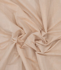 Taupe Handloom Kerala Cotton Saree With Zari Border-KEC1032
