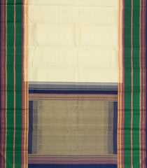 Multi Colour Handloom Korvai Kanchipuram Silk Saree With Checks-KA16222