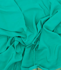Aquamarine Woven Mysore Silk Saree With Pure Zari Border -MS3275