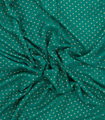 Aquamarine Handloom Banarasi Khaddi Georgette Silk Saree With Contrast Border-BE1811