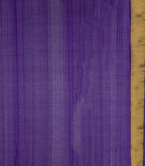 Violet Handloom Silk Cotton Saree With Zari Pallu-SC3930