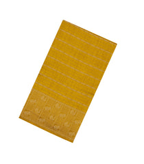 Mustard Woven Synthetic Dola Silk Saree With Zari Stripes-BL5717