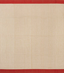Beige Handloom Bengal Cotton Saree With Meena Buttas-BG1609