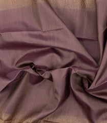 Dusty Pink Handloom Soft Silk Saree With Contrast Border-SO4558