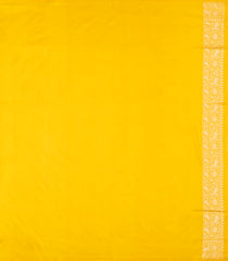 Yellow Handloom Banarasi Silk Saree With Meena Floral Motifs-BE1898