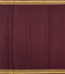 Orange Woven Mysore Silk Saree With Contrast Zari Border-MS3868