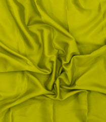 Leafy Green Woven Mysore Silk Saree With Contrast Zari Border-MS3787