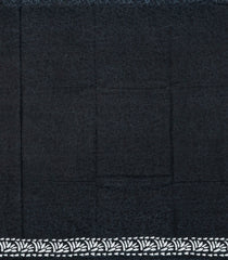 Black Printed Jaipur Cotton Saree With Abstract Motifs-JC1527