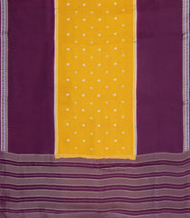 Mustard Woven Blended Viscose With Zari Buttas-BL5559
