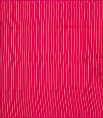 Magenta Handloom Banarasi Silk Saree With Striped Border-BE1700