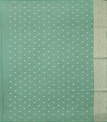 Aquamarine Woven Art Dupion Saree With Floral Zari Buttas-BL5942