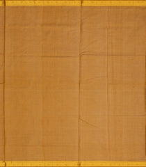 Turquoise Handloom Silk Cotton Saree With Stripes & Contrast Border-SC3698