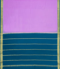 Lavender Woven Mysore Silk Saree With Contrast Zari Border-MS3590