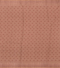 Light Peach Printed Synthetic Linen Saree with Jhalar-BL5338