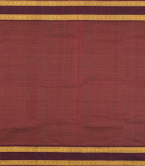 Bottle Green Handloom Kanchipuram Silk Saree With Zari Stripes-KA15413
