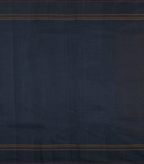 Yellow Handloom Korvai Kanchipuram Silk Saree With Black Temple Border-KA16707