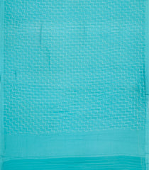 Turquoise Woven Mysore Silk Saree With Stirpes & Stone Work-MS3380