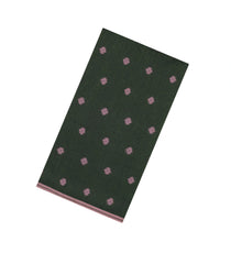 Bottle Green Handloom Bengal Cotton Saree With Floral Motifs-BG1639