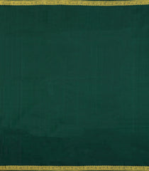 Dark Green Handloom Kanchipuram Silk Saree With Zari Buttas-KA15314