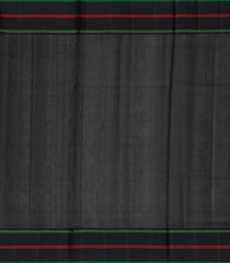 Cream Handloom Soft Silk Saree With Stripes & Black Border-SO4290