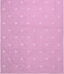 BubbleGum Pink Woven Art Chiffon Saree With Embroidered Floral Motifs-EN1872