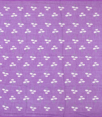 Lilac Printed Synthetic Linen Saree With Floral Motifs-SY0077