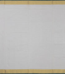 Off White Handloom Kerala Cotton Saree With Mango Buttas-KEC1021