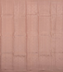 Dusty Peach Handloom Tissue Kanchipuram Silk Saree With Stripes-KA14571