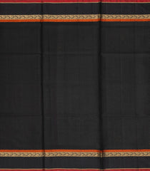 Black Handloom Soft Silk Saree With Stripes -SO4284