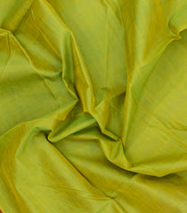 Light Green Handloom Silk Cotton Saree With Contrast Border-SC4481