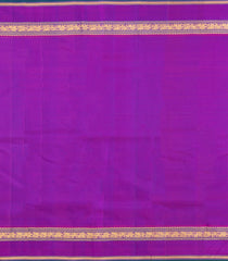 Blue Handloom Kanchipuram Silk Saree With Payadi Checks-KA13934