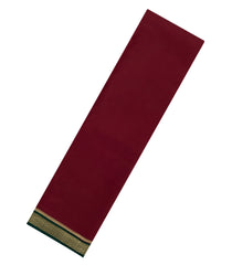 Maroon Woven Mysore Silk Saree With Contrast Border-MS3667