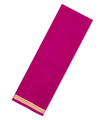 Magenta Woven Mysore Silk Saree With Zari Border-MS3338