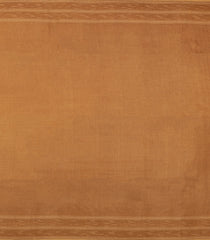 Rust Woven Tussar Silk Saree With Chevron Stripes-TU3333