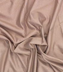 Taupe Handloom Maheswari Silk Cotton Saree With Zari Border-SC4948